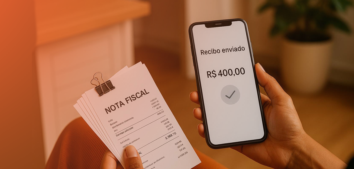 Exemplo de recibo de despesas emitido por empresa