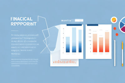 A financial report with charts and graphs to represent the financial health of a company